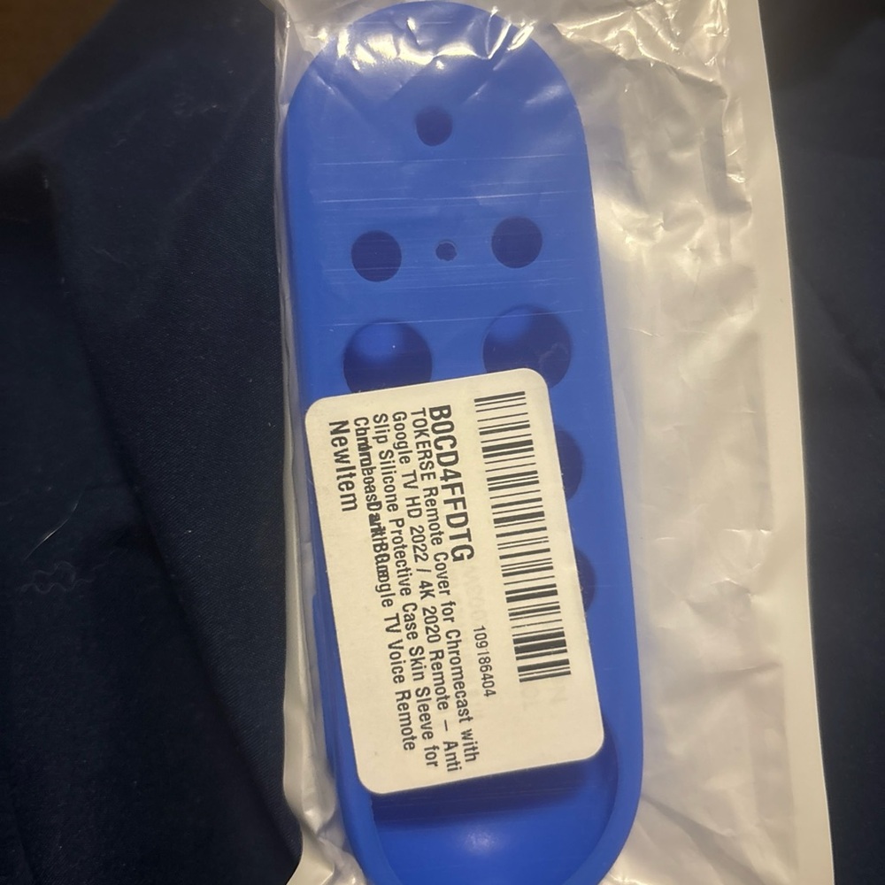 Blue Silicone Remote Cover